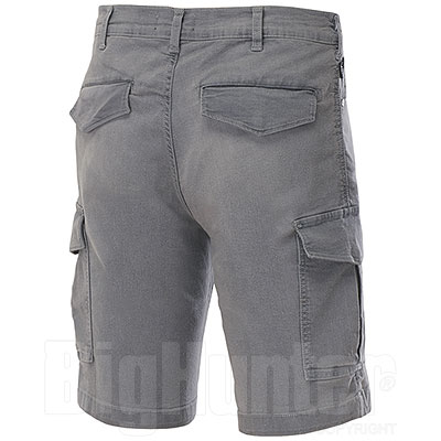 Bermuda Jeans Elasticizzati Washed Grey