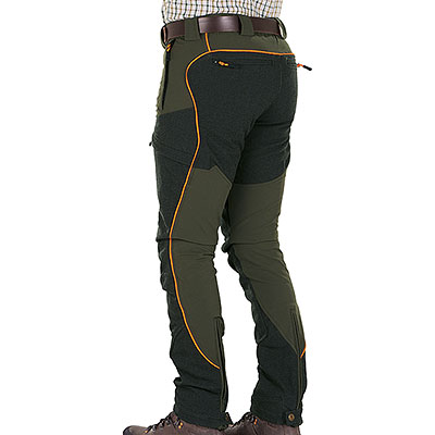Pantaloni Blatex Stretch Hunter EVO Green Protection Black Orange