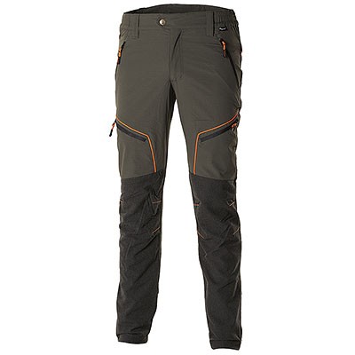 Pantaloni Blatex Action Stretch New Hunting Green-Orange Fluo