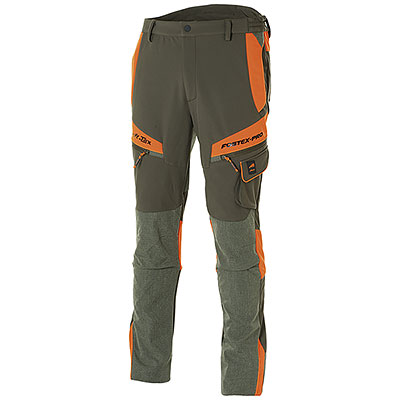 Pantaloni Masseria Softshell Fostex-Pro Green-Orange Fluo