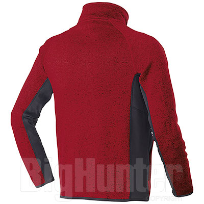Felpa uomo Knitted Fleece Half Zip Red
