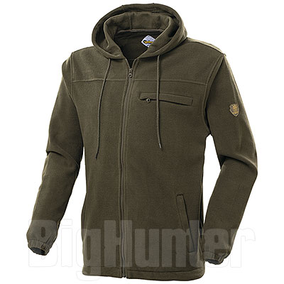 Giacca Pile Full Zip Vient Collection Olive Green