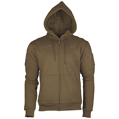Felpa con Cappuccio Tactical Dark Coyote