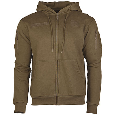Felpa con Cappuccio Tactical Dark Coyote