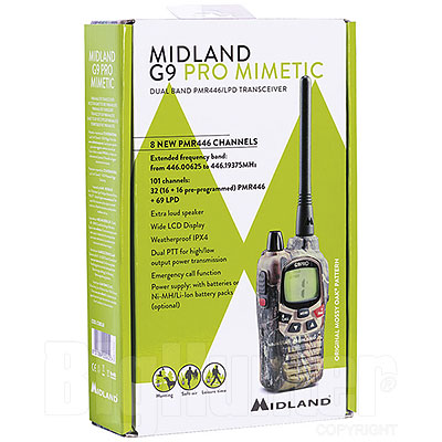 Ricetrasmittente Midland G9 Pro Mimetic Alte Prestazioni