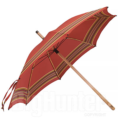 Ombrello da Campagna Romano Balzato Rosso stecche Bamboo