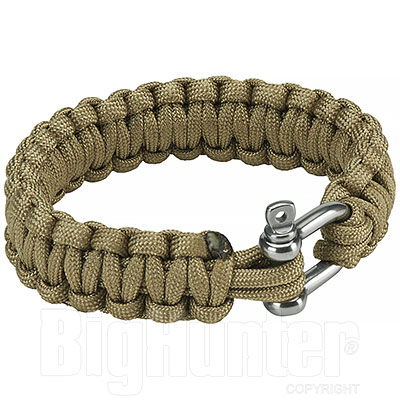 Paracord Metal 22 mm Coyote