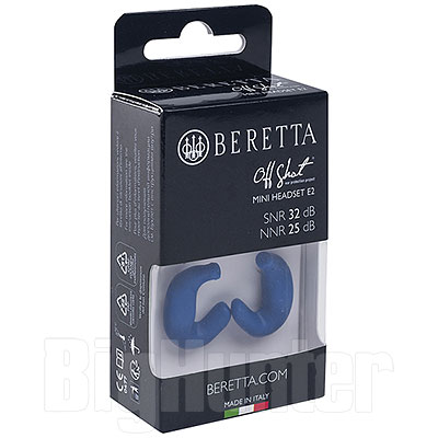 Auricolari Beretta Mini Headset E2 Blu