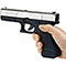 Bruni pistola a salve Gap calibro 8 nickel tipo Glock 17 