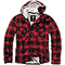 Brandit Giacca con Cappuccio Lumber Red/Black