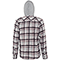Camicia Jeep ® Hooded Checked Light Grey/Bordeaux/Red original