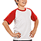 T-Shirt Bambino Baseball White/Red