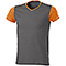 T-Shirt uomo Trendy Bicolor Grey-Orange 