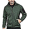 Felpa uomo Knitted Fleece Full Zip Green