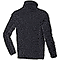 Felpa uomo Knitted Fleece Half Zip Black