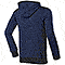 Felpa con Cappuccio Knitted Fleece Blu