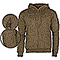 Felpa con Cappuccio Tactical Dark Coyote