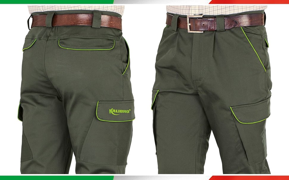 Pantaloni Kalibro Classic Cotton Stretch Profiles Migra Green