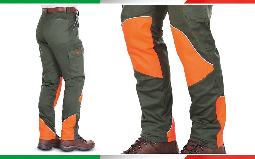 Pantaloni Kalibro Hunter Evo Cotton Stretch Green Cordura Orange