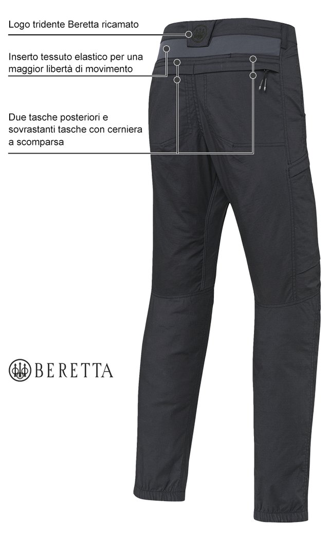 Pantaloni Beretta Lowpro Ebony